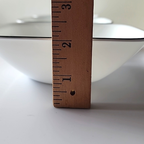 Set of 4 Corelle, Simple Lines Square Bowls. Made in USA ☆☆☆ - Picture 7 of 7